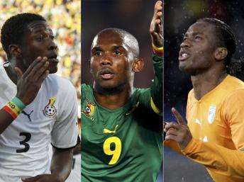 دروغبا وايتو وجيان يتنافسون على لقب أفضل لاعب افريقي لـ2010
