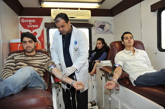 الجامعة الألمانية الأردنية تنظم حملة للتبرع بالدم 