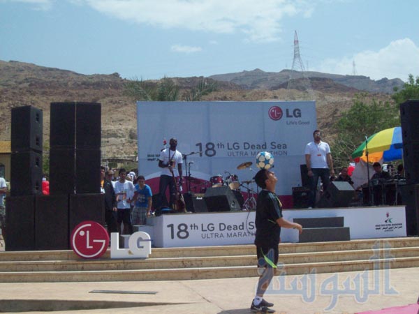 تتويج ابطال النسخة الثامنة عشرة لسباق (إل جي التراماراثون) البحر الميت