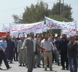 اشتباكات في الرمثا  ..  ومنع مسيرة من التوجه لمنطقة الجمرك 