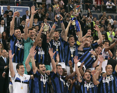 إنتر ميلان يفوز بكأس إيطاليا 