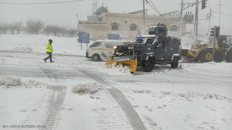 كميات الثلوج المسجلة في مناطق المملكة