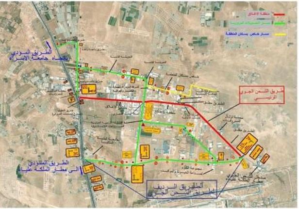 الأشغال تُعلن عن تحويلات مرورية على طريق الشحن الجوي