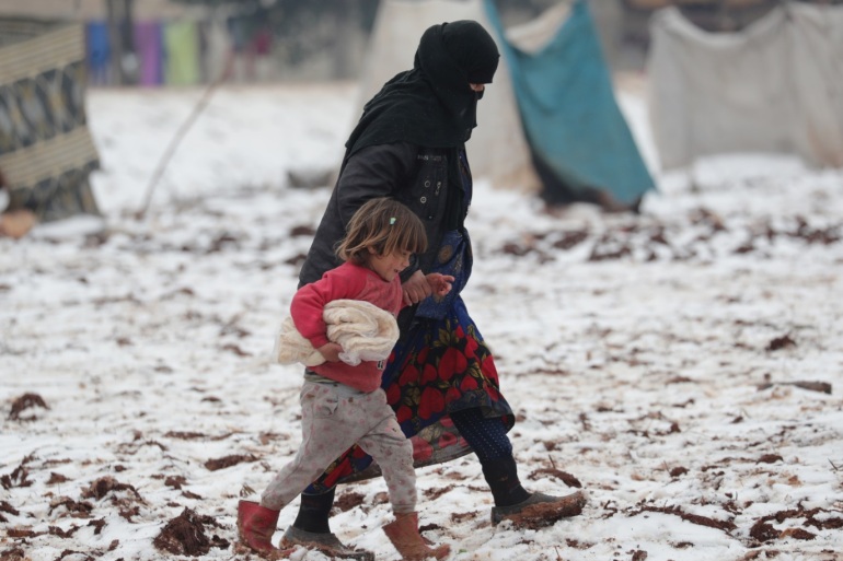 وفاة 3 أطفال سوريين بسبب البرد القارس 