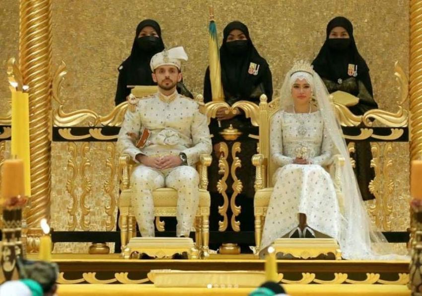 حفل زفاف أسطوري لابنة سلطان بروناي ..صور