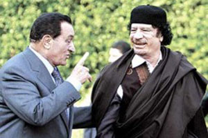 مبارك سعيد بنهاية القذافي