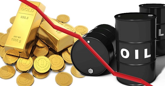 مهم حول تراجع أسعار الذهب والنفط عالميا