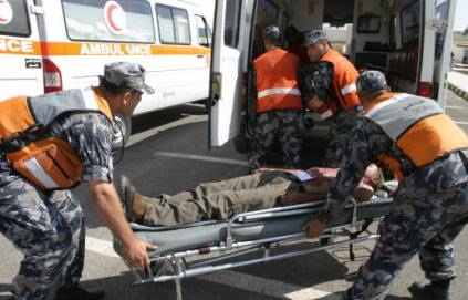 36 اصابة بحادث سير على طريق جابر الرمثا 