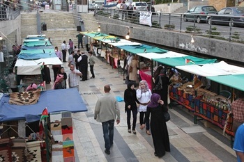 إفتتاح بازار " الأردن تاريخ و حضارة " في شارع الثقافة 
