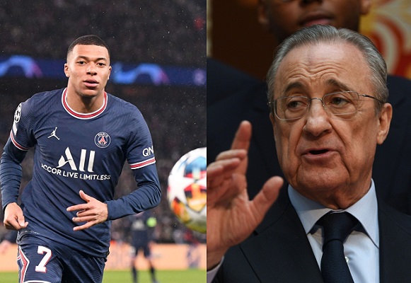 بيريز يصف مبابي بالمسكين ..  ويعلق بسخرية