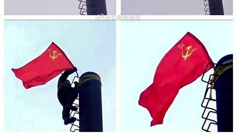 رفع علم السوفييت بعد معارك ضارية شرق اوكرانيا .. تفاصيل