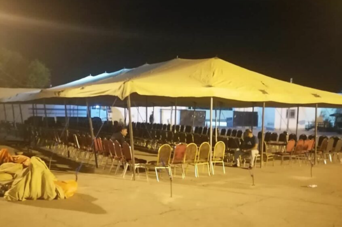 الأمن العام يبني 3 خيام لاستقبال المسافرين عبر جسر الملك حسين