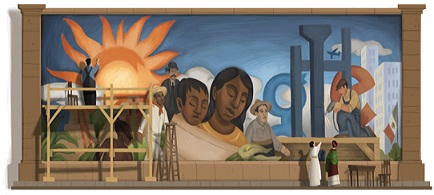 جوجل يحتفل بذكرى ميلاد رسام الجداريات ريفيرا