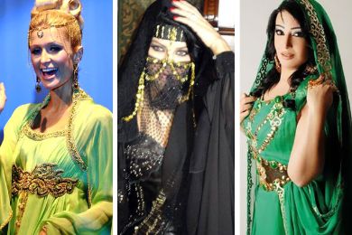  باريس هيلتون اكثر جمالا من هيفاء وهبي وسمية خشاب بالزي الخليجي - صور