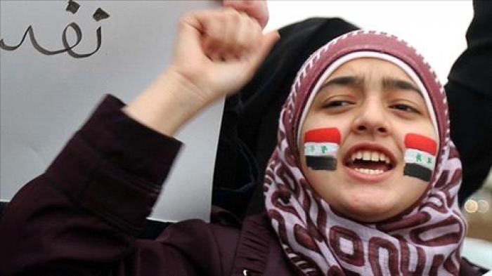 مسيرة تضامنية مع بابا عمرو 