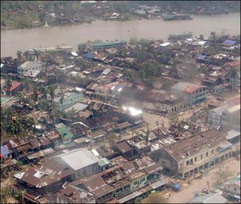 اكثر من 60 الف قتيل ومفقود ضحايا اعصار نرجس في بورما